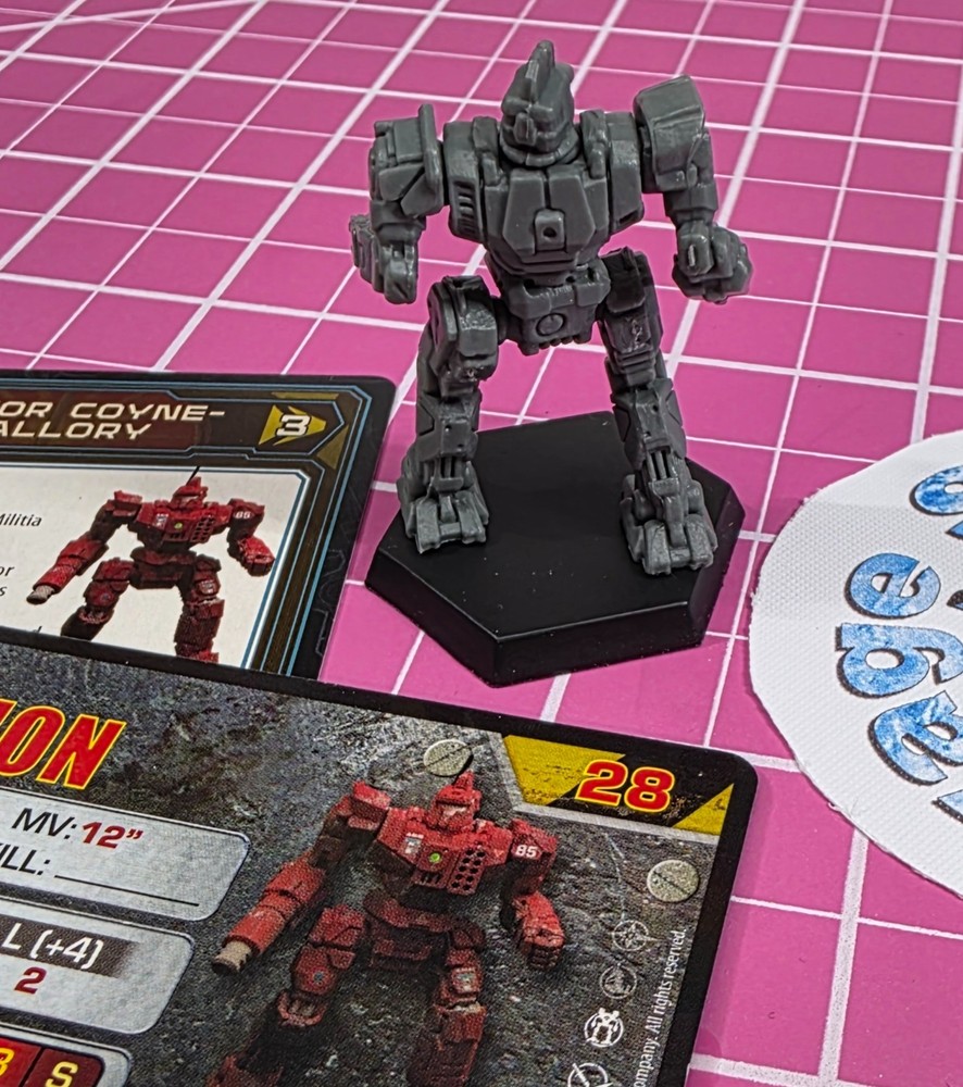 BattleTech Centurion Mech -- Inner Sphere Heavy Lance + Cards