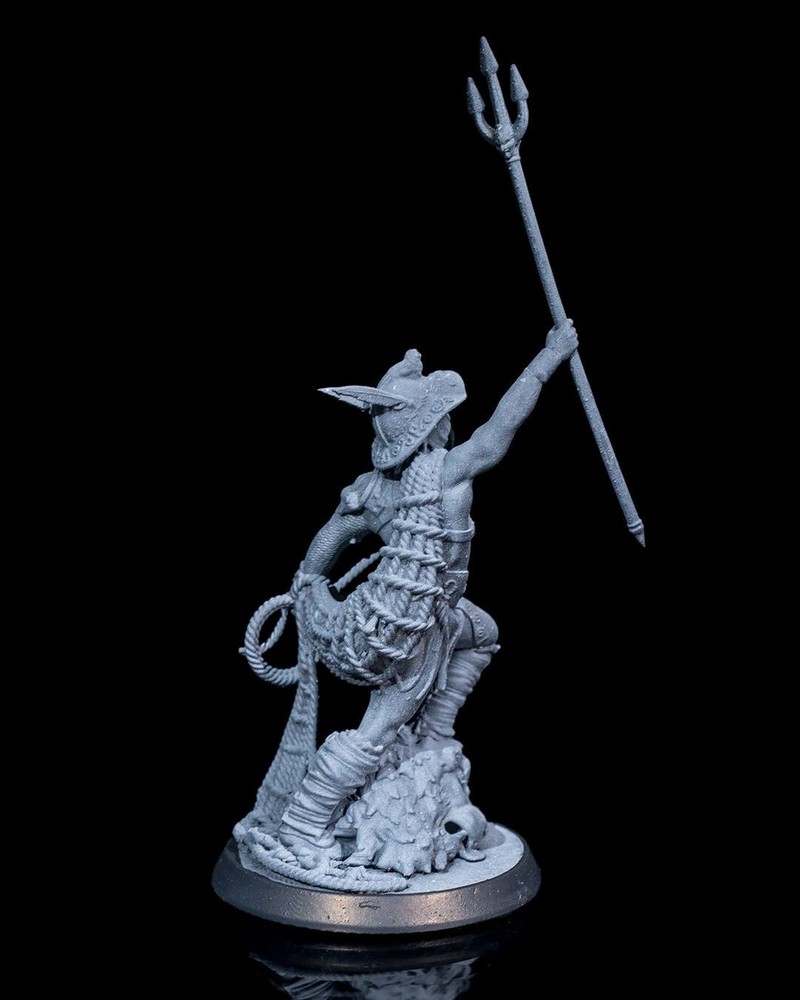 DnD Retiarius Gladiator Roman Mini 32mm Scale (unpainted) TTRPG