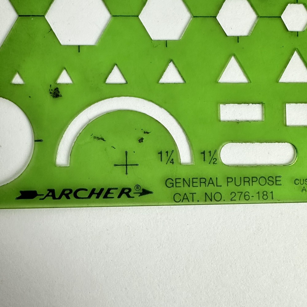 Archer General Purpose Inking Template No 276-181