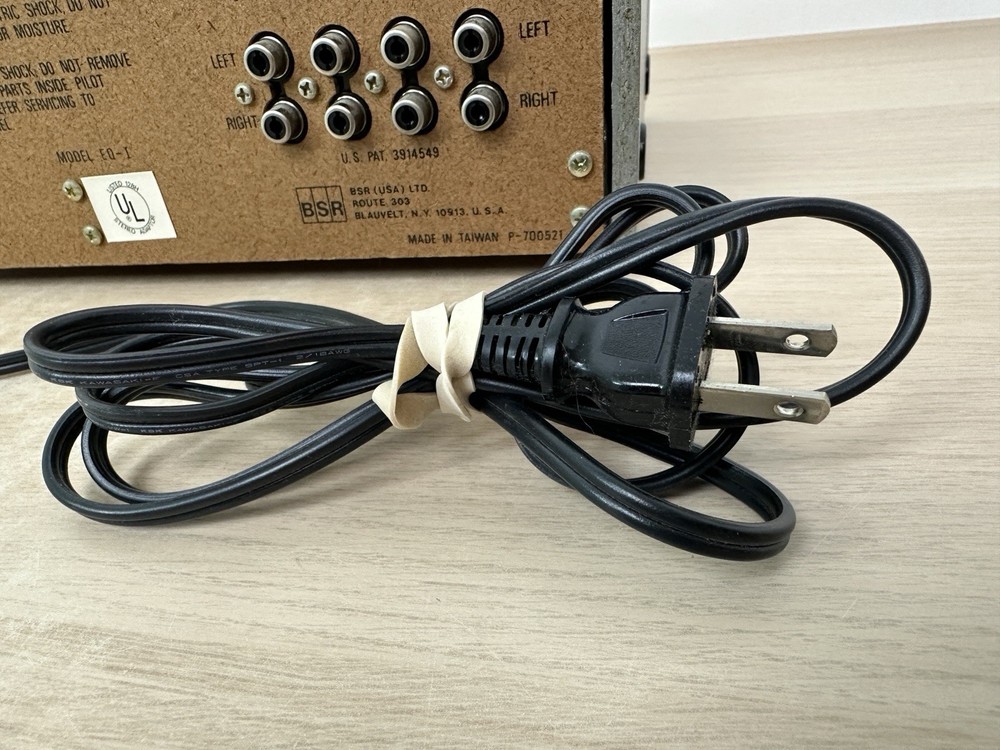 BSR - Model EQ-I - Stereo Frequency Equalizer - Tested & Working