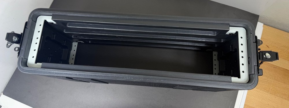 Muscab 2U Rack Case 17" Depth Wireless Mic Storage Amp Effect DJ Rackmount