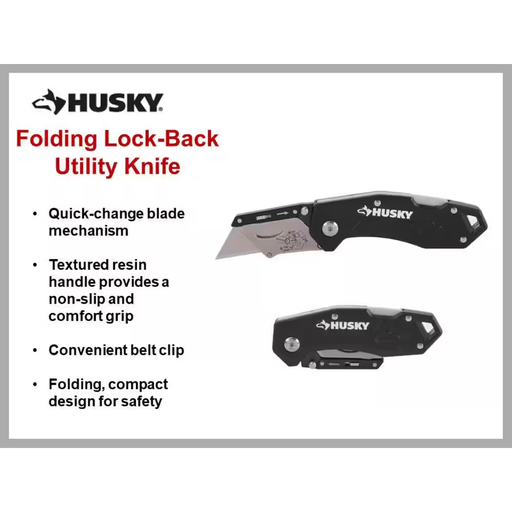 Folding Lock-Back Utility Knife