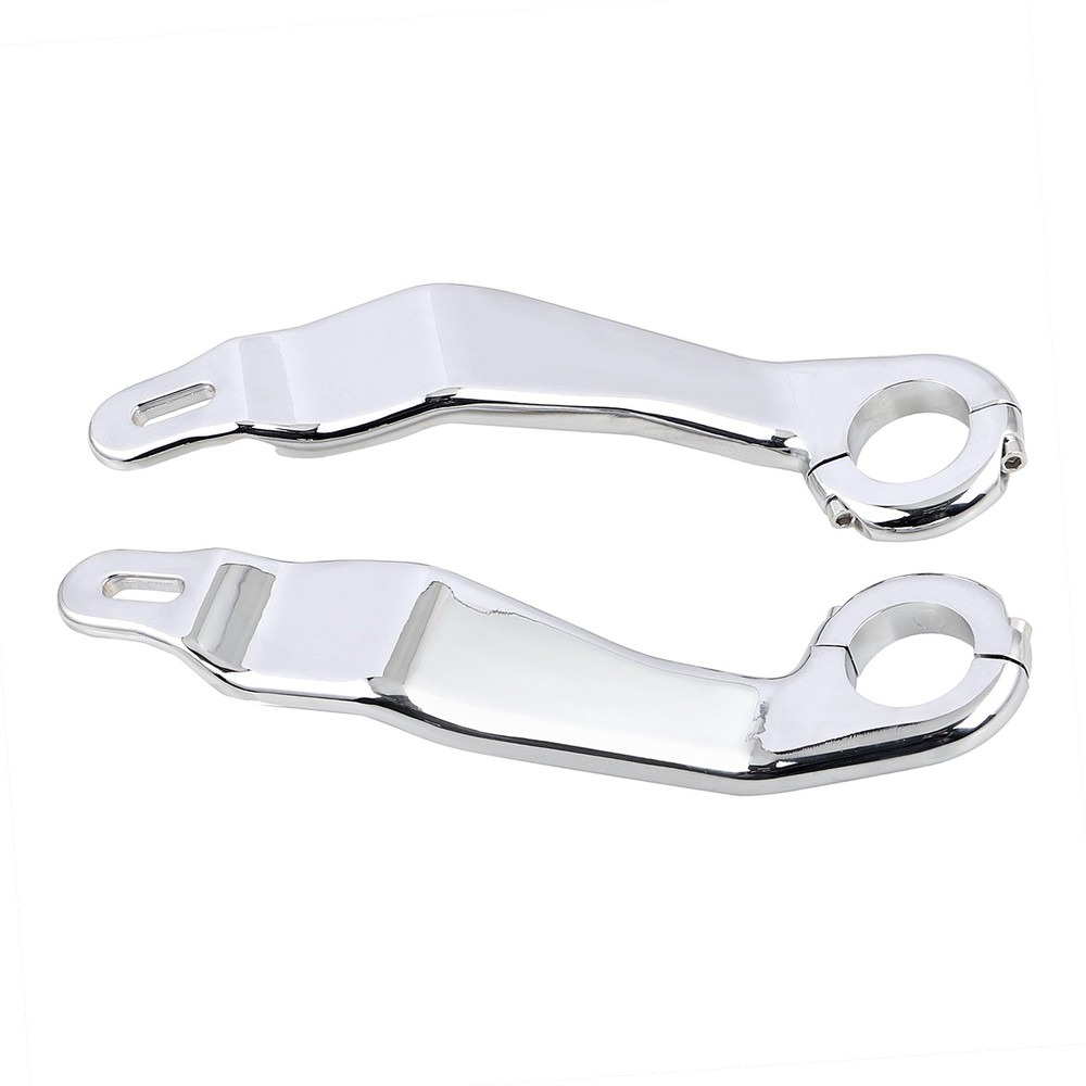 Left Right Front Chrome Fairing Support Bracket Mount Kit For Harley Road Glide