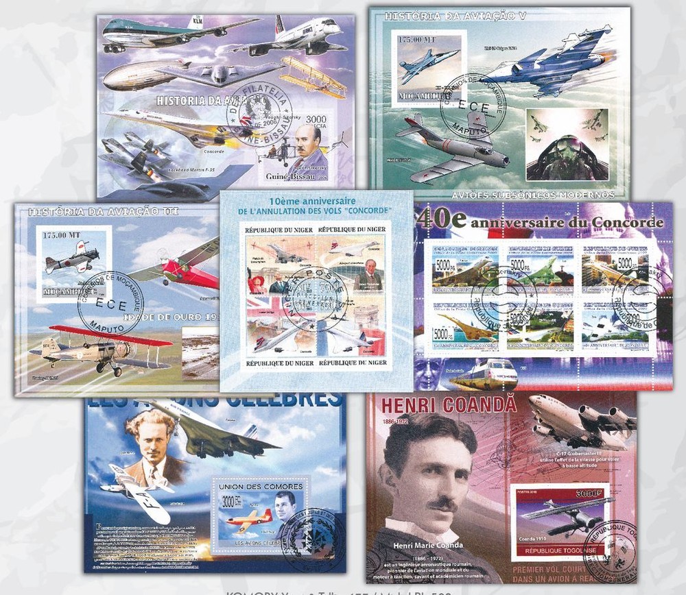 10 diff. topical stamp packets w/ 70 sheets cat. listed (cto) Lot #5