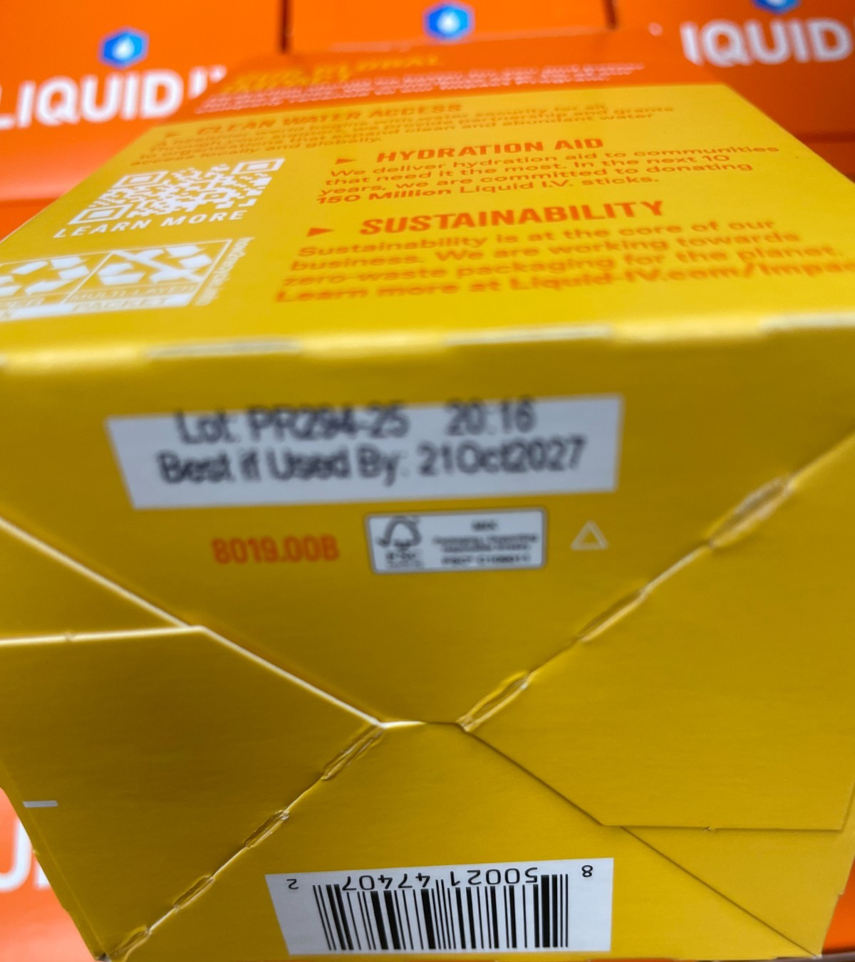 Liquid IV Tangerine Immune Support 96 packets. Best By October 2027