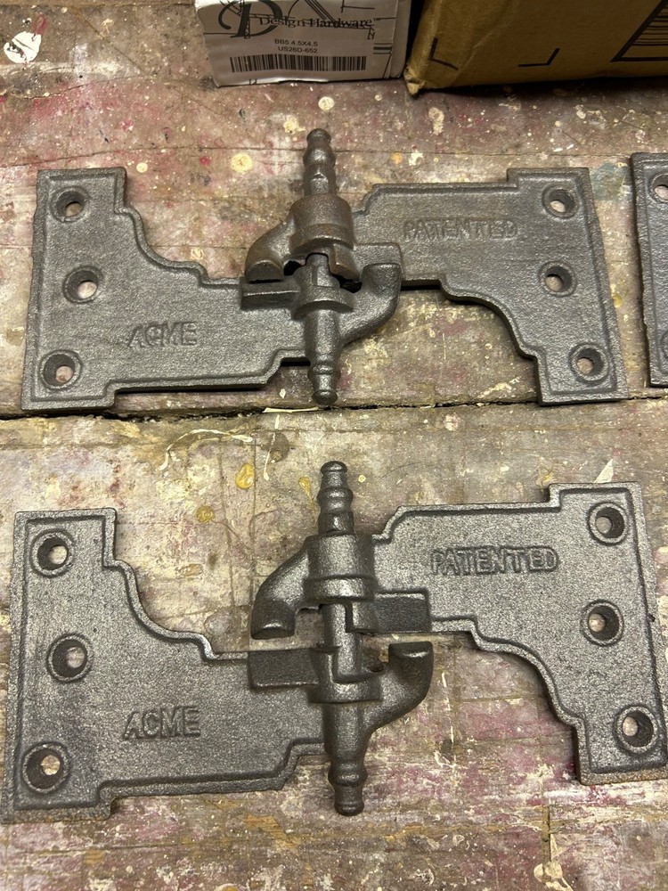 Cast Iron Acme Shutter Hinges # 88 - 378 - 2 Left & 2 right hinge