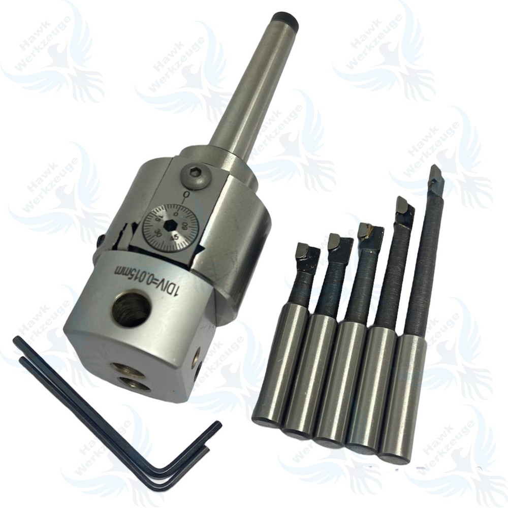 PRECISION 1.5'' ADJUSTABLE BORING HEAD WITH MT1 Shank