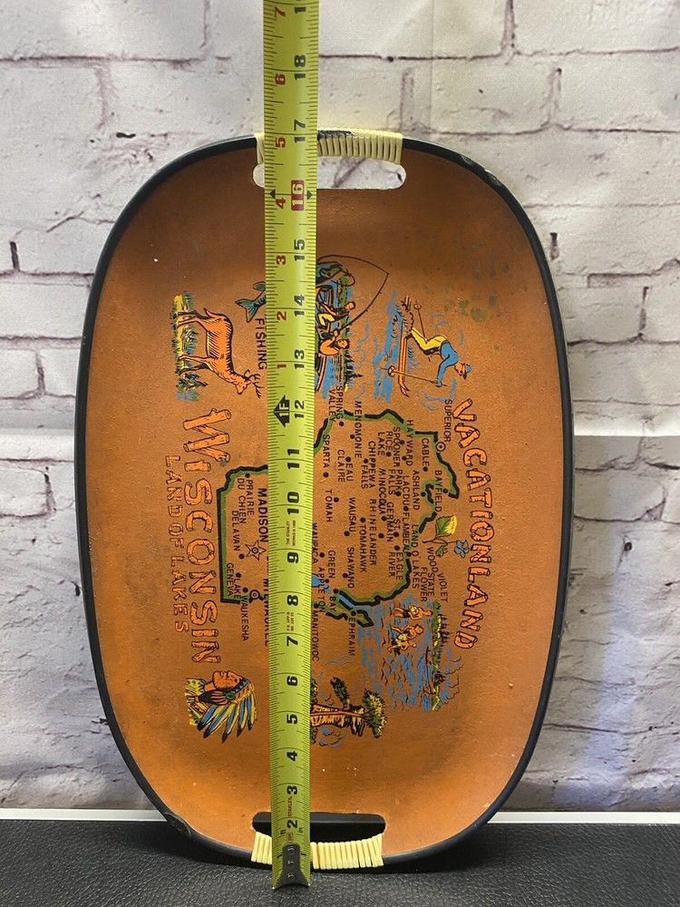 HTF Vacationland Wisconsin Themed Serving Tray