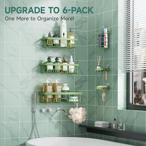 Rustproof & 6-Piece Set for Master Bathroom (Rustproof Upgrade) H. Green