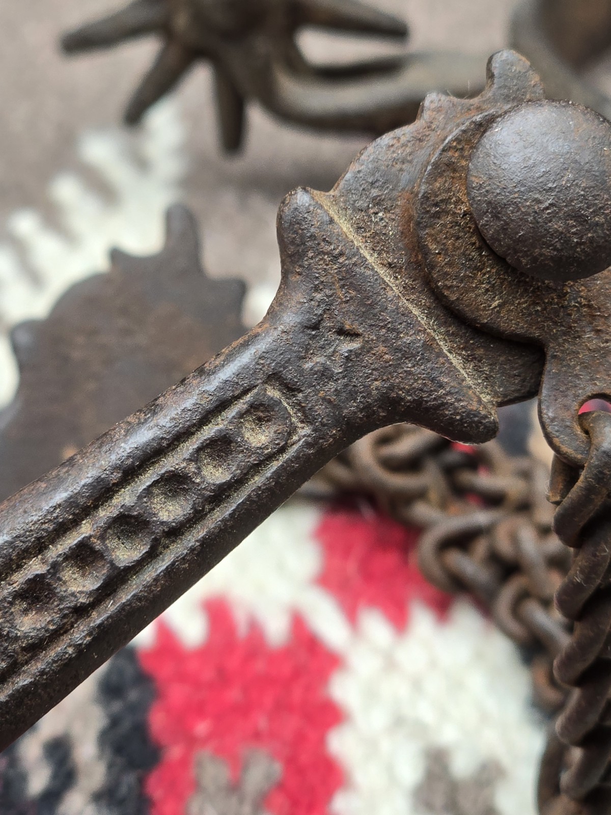 1800s August Buermann Spur Set Marked