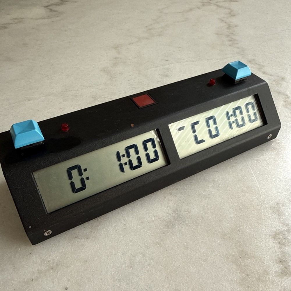 VNTG Sam Timer SamTimer Digital Game Clock Chess, (screen issues?see pictures)