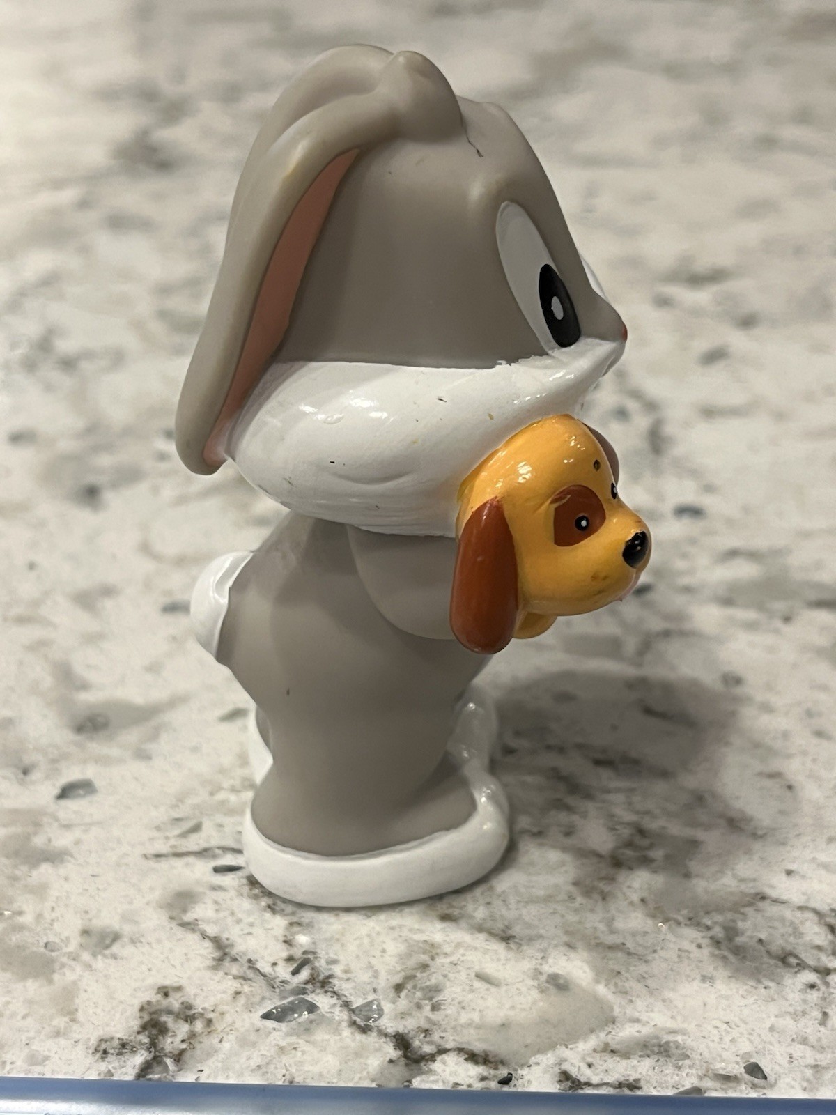 Cartoon Network Mattel 2003 Looney Tunes Baby Bugs Bunny with Puppy Toy