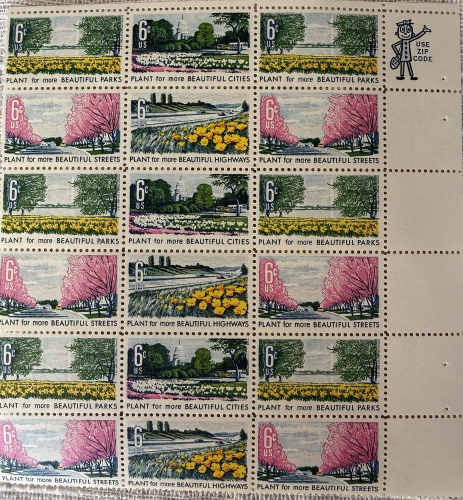 US Stamp Mint Never Hinged Sheets And Plate Bocks Face Value $87.81