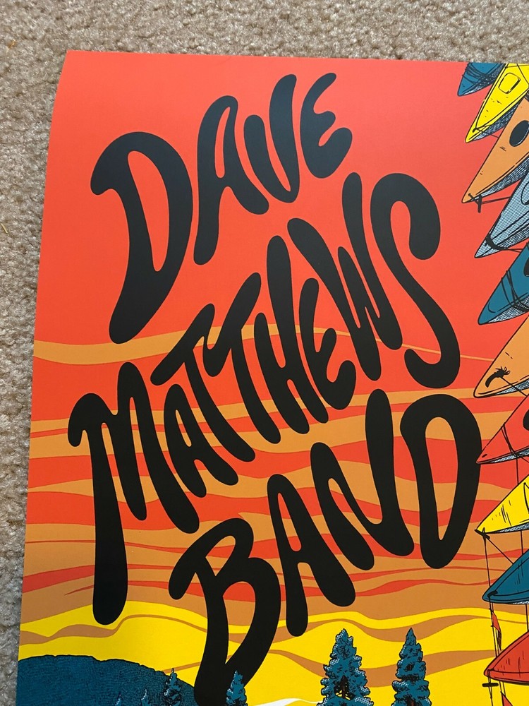 Dave Matthews Band Poster Les Schwab Amphitheatre Bend, OR 9/8/21