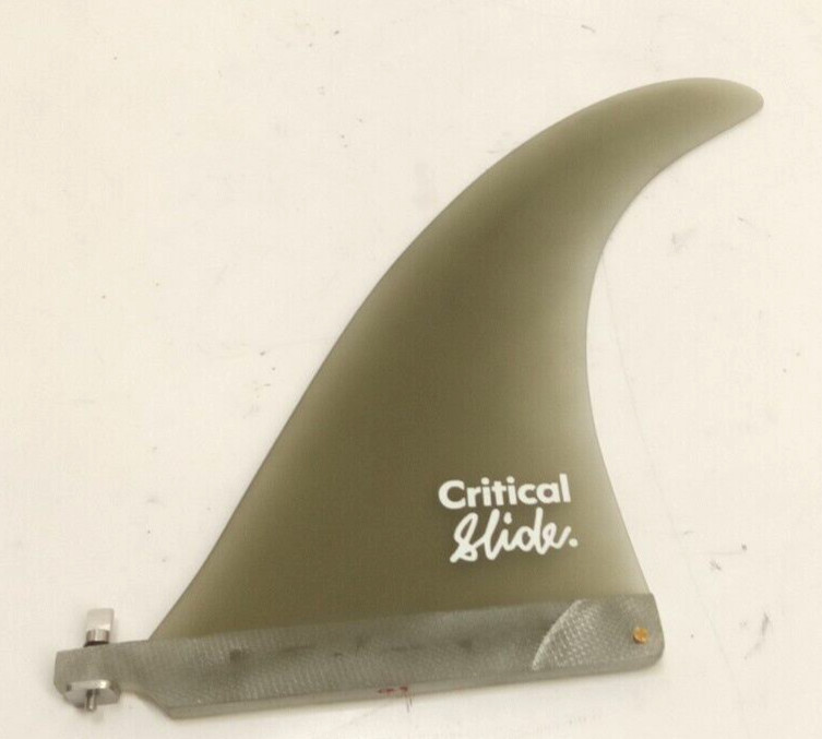 Critical Slide Surfboard Single Fin With Logo 9.5" Smoke