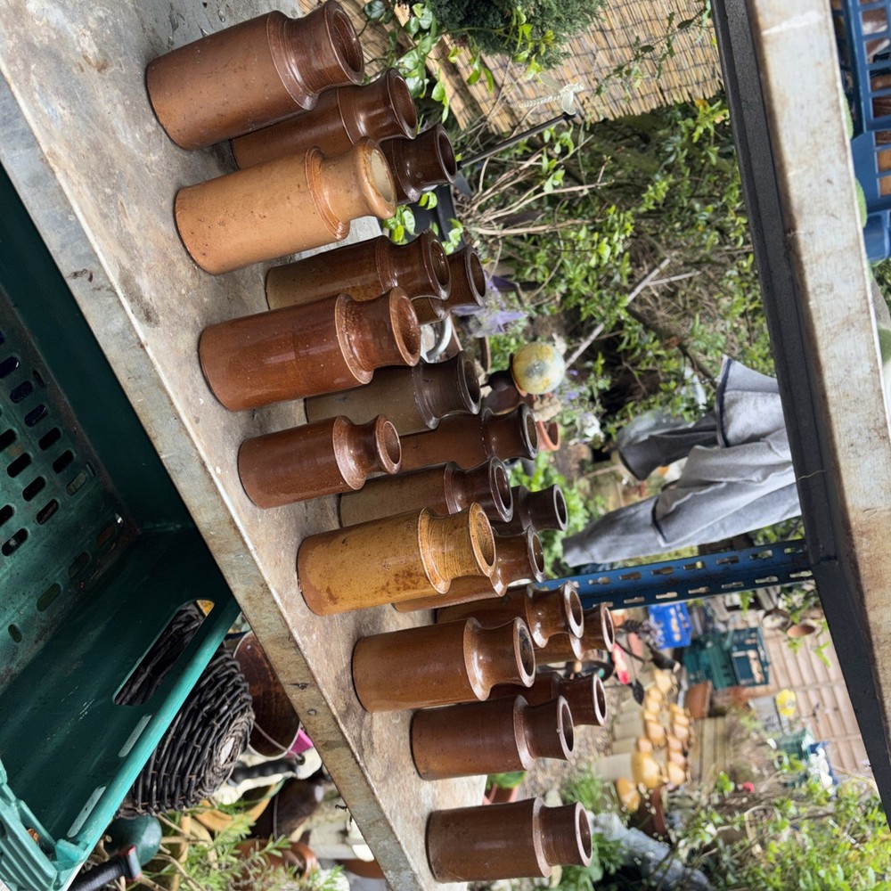 Victorian  ironstone stoneware blacking jars  bottles  20
