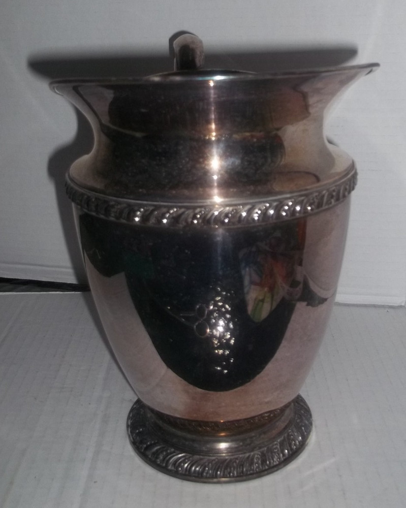 Wm Rogers Avon Silverplate Water Pitcher 8017 – Handle Detached - Vintage