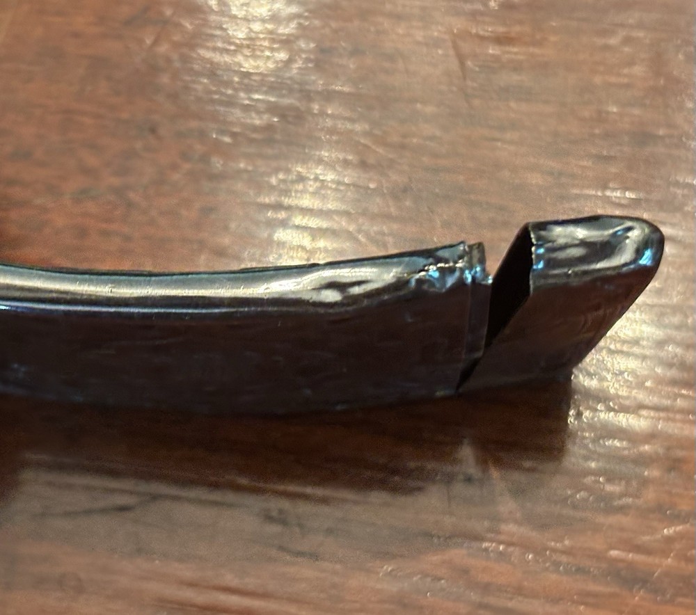 STERLING VICTORIAN CURVED HINGED CALLING CARD CASE W/ ELABORATE ETCHING