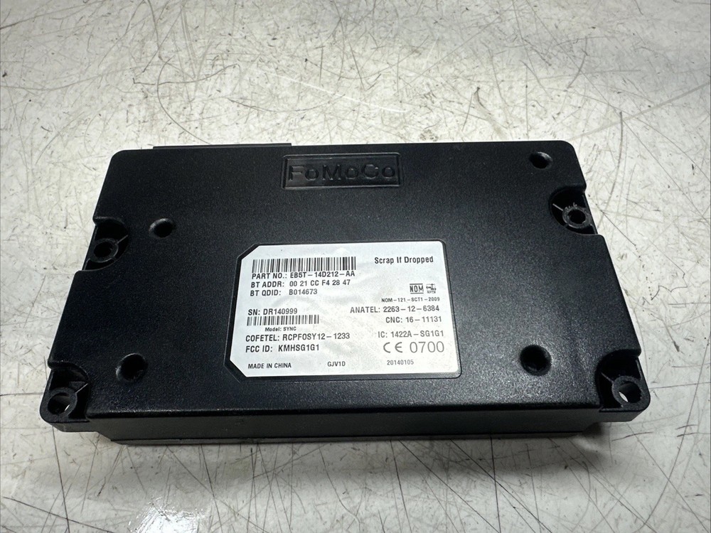 12-14 Ford Focus Communication Sync Module EB5T-14D212-AA OEM