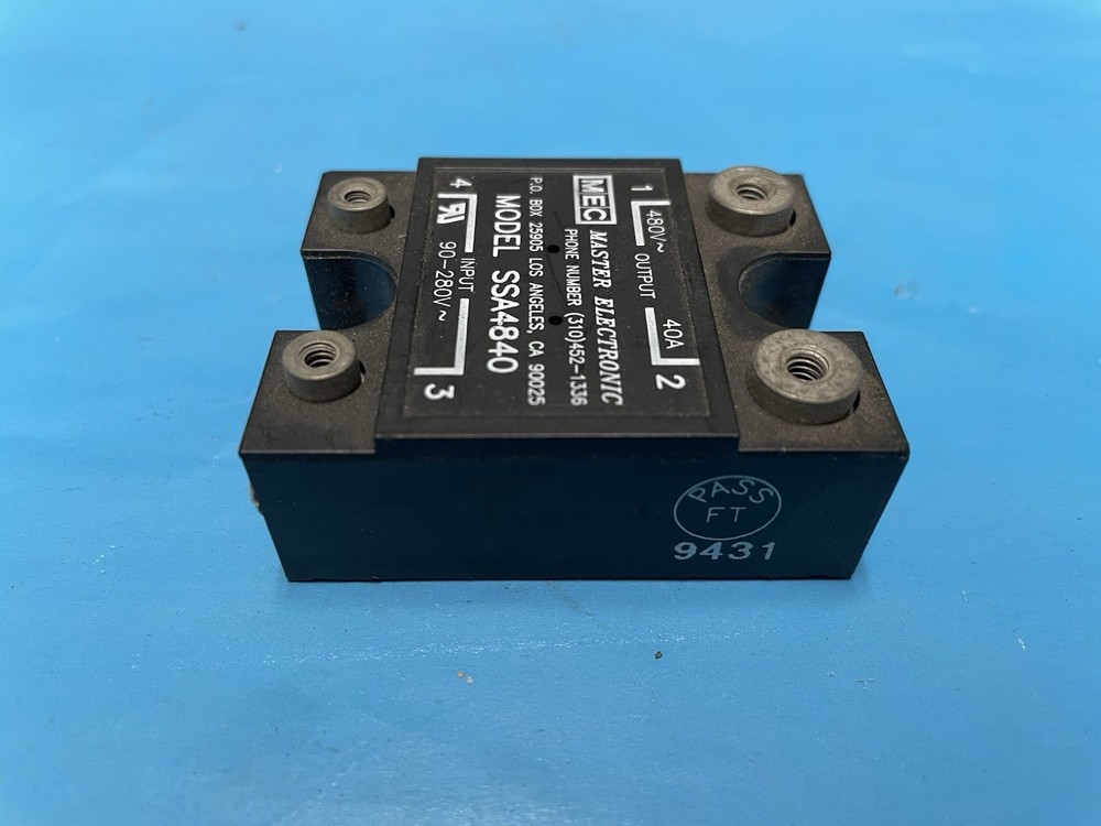 Master Electronic Solid State Relay Model SSA4840