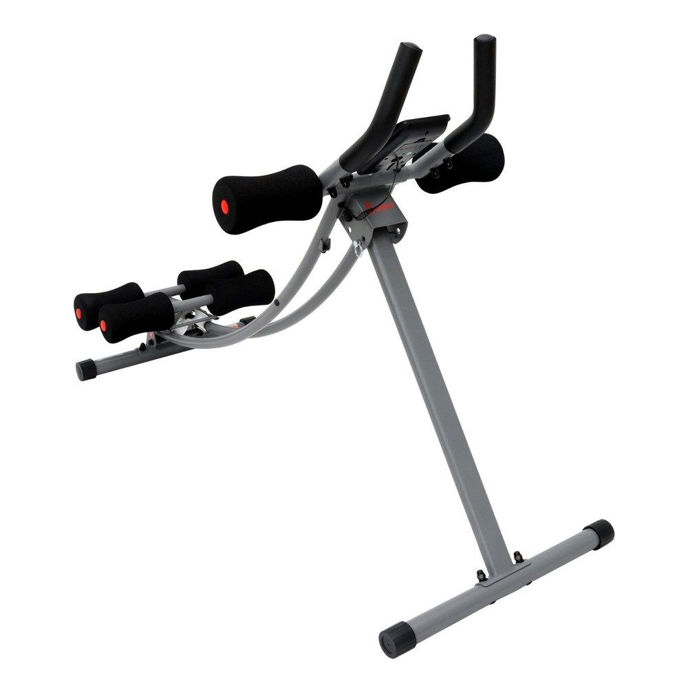 Ab Abdominal Exercise Machine Roller Waist Trainer with Elbow Support Foldable