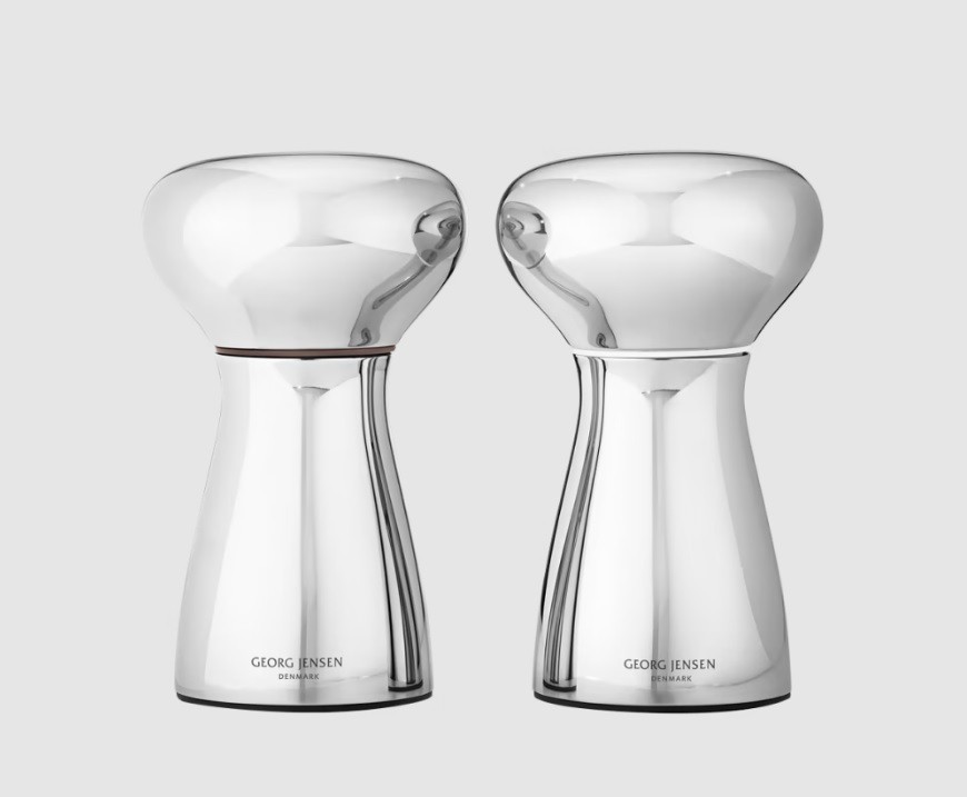 Georg Jensen ALFREDO collection | Salt & Pepper mill, Mirror Stainless Steel