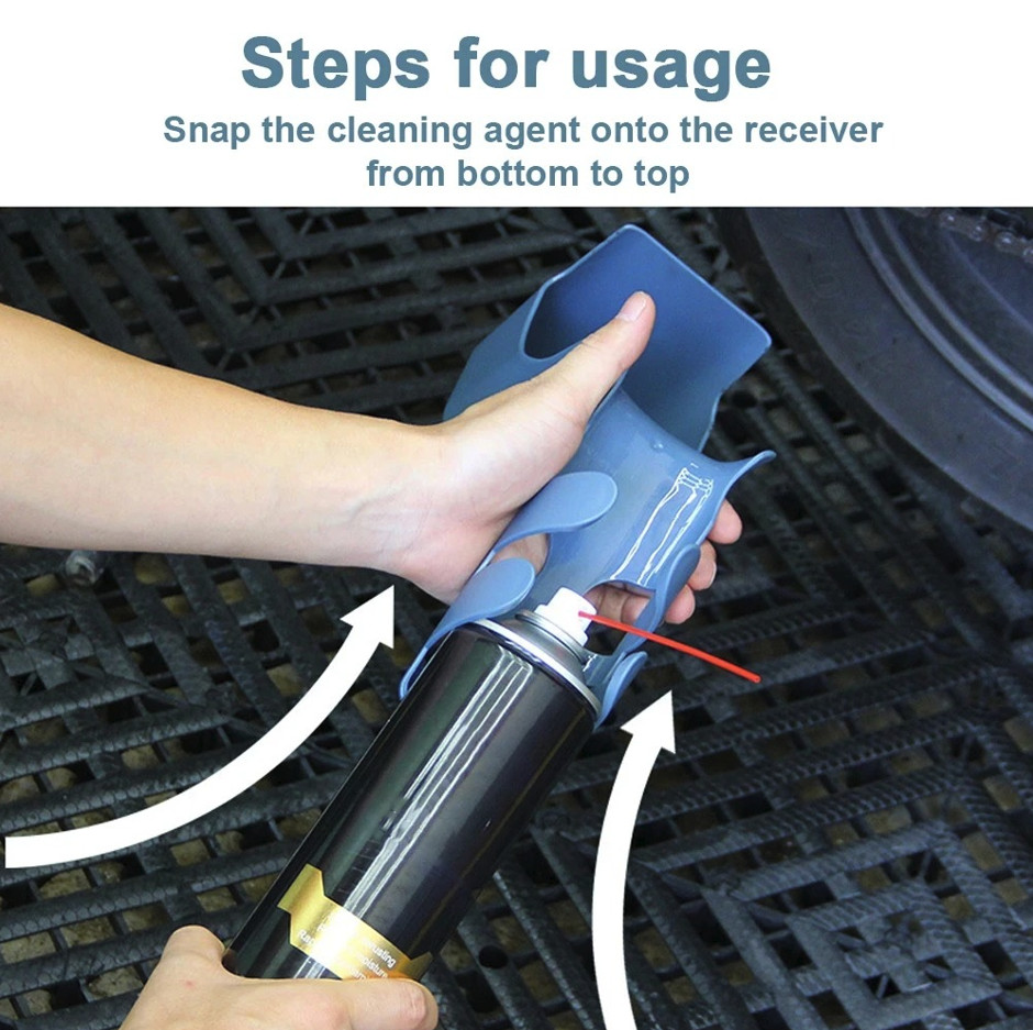 1pcs Motorcycle Chain Oil Storage Tool: Splash-Proof Cleaning Box for Bikes