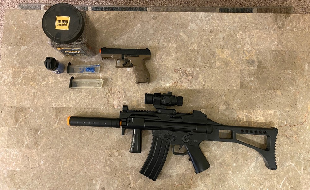 Crosman Pulse R91 6mm Caliber Airsoft Rifle (includes extras)