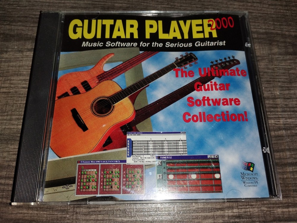 Guitar Player 2000 PC CD-ROM 1997 Bytesize Music Software for Windows 95 and 3.1