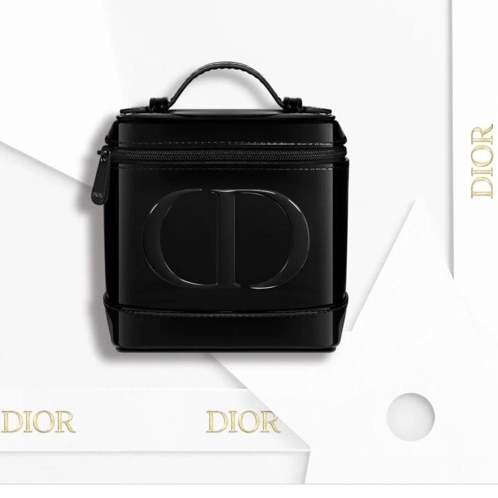 DIOR Novelty Vanity Pouch Case Black