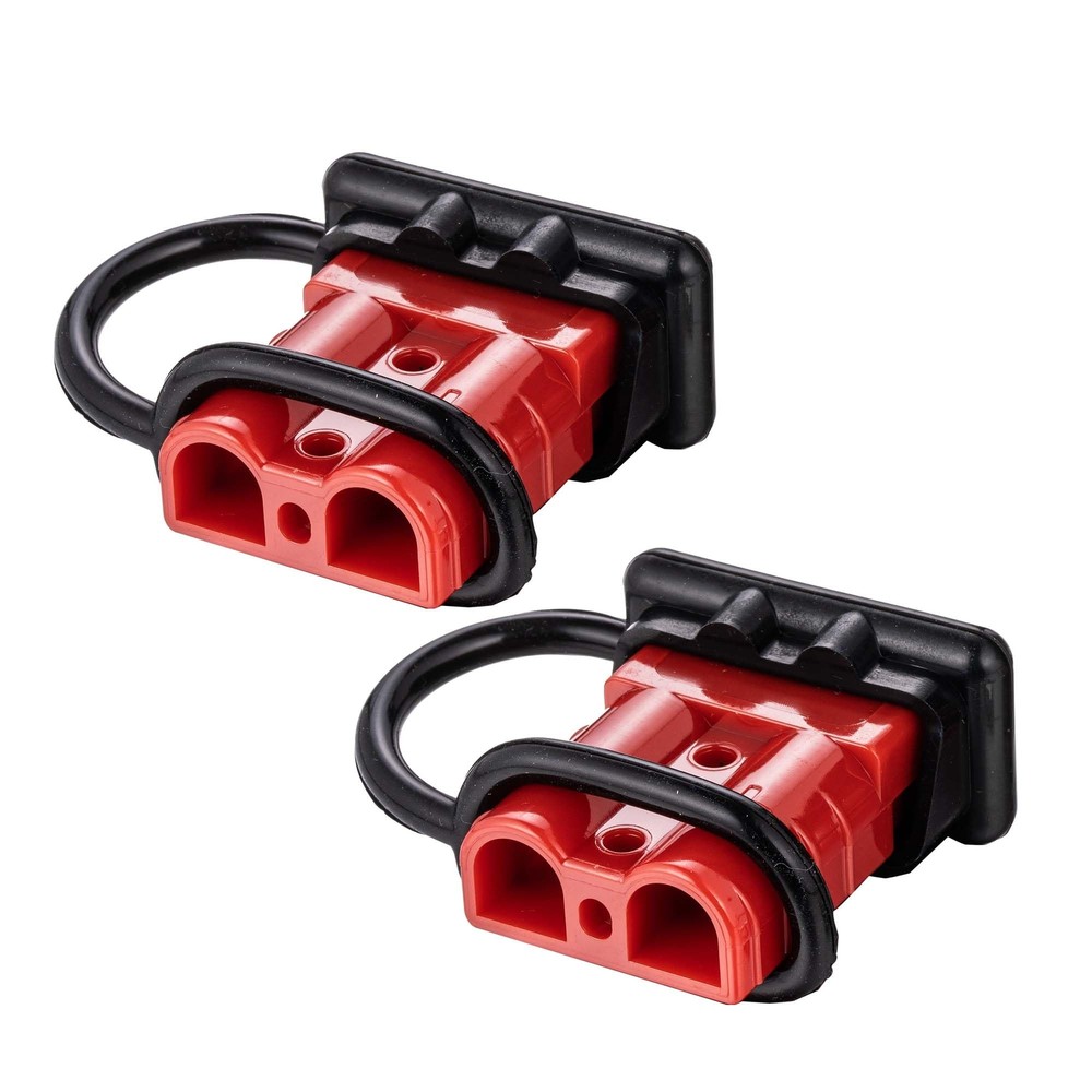 2pc Battery Quick Connector Kit 50a Plug Connect Disconnect Winch Trailer 50A...