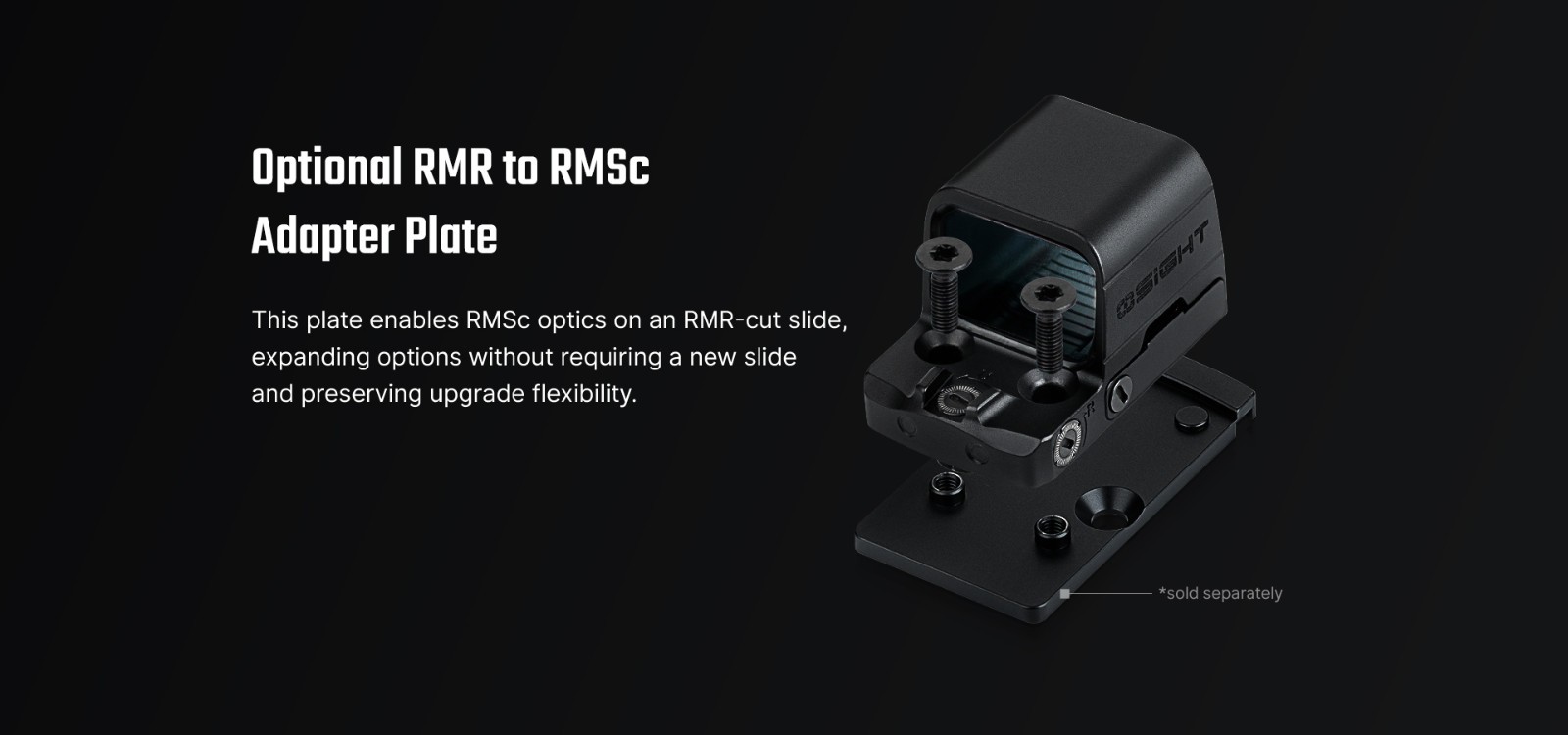 Olight Osight SE RMSc Footprint Enclosed Red Dot Multi-Reticle Sight with Batter