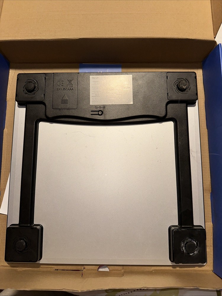 Digital Glass Bathroom Scale Gray/Silver - Taylor