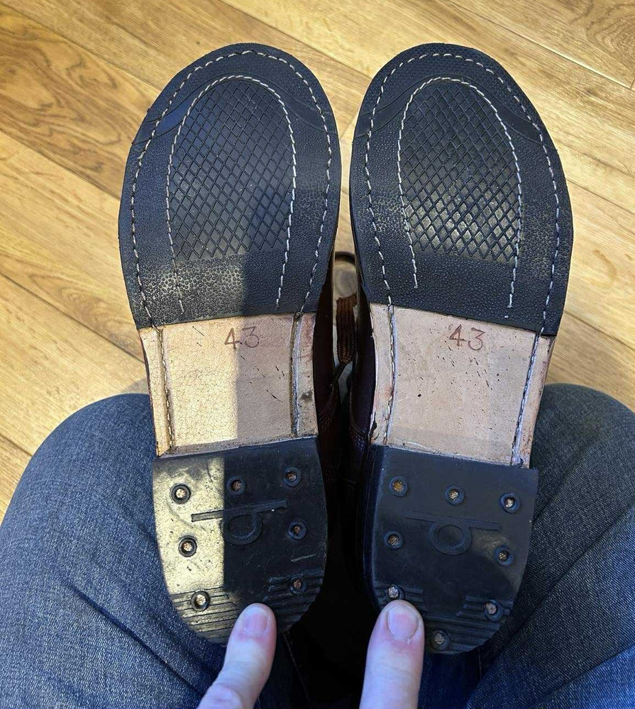 US WW2 paratrooper jump boots reproduction Size 43 (equiv to a UK size 9) pair 2