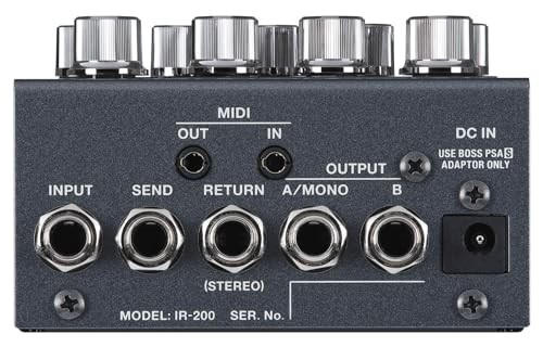BOSS IR-200 Amp Cabinet Processor with Extensive Preamp Models and Diverse
