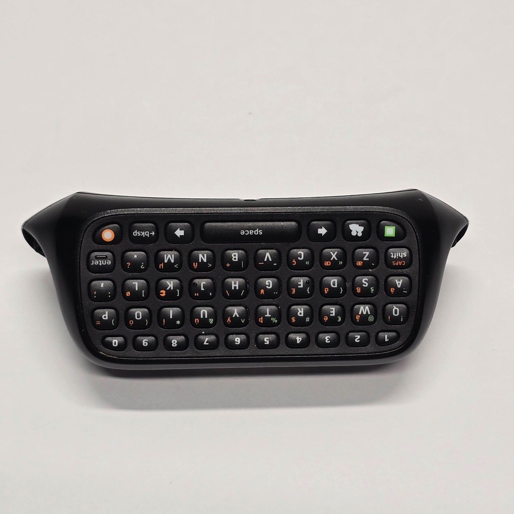 Microsoft Xbox 360 Chatpad Controller Keyboard Accessory Black