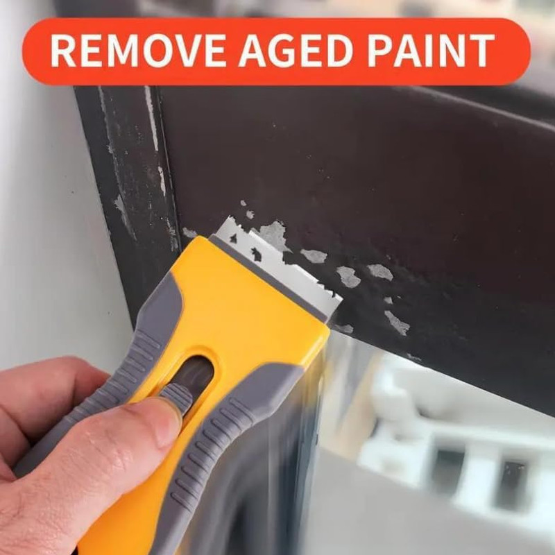 Retractable Razor Blade Scraper Tool, 2 Pack with 20 Extra Replacement Blades, S