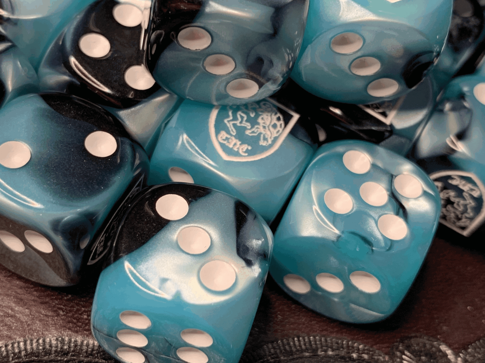 Toroise & Hare Creations Six Sided 16mm D6 Die - Customized Dice Rabbit Turtle