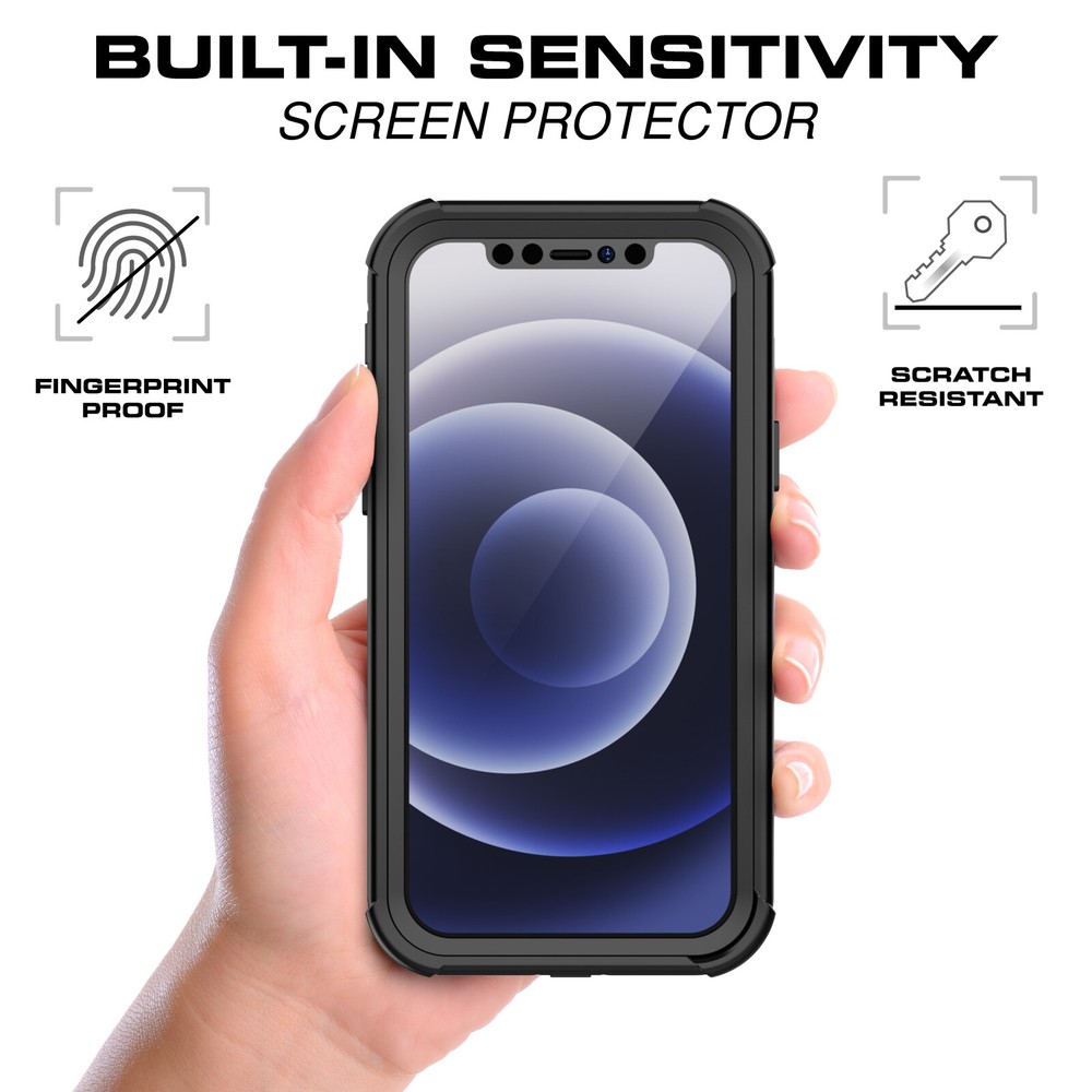 For iPhone 12 Mini Case Shockproof Water Resistant case with Screen Protector