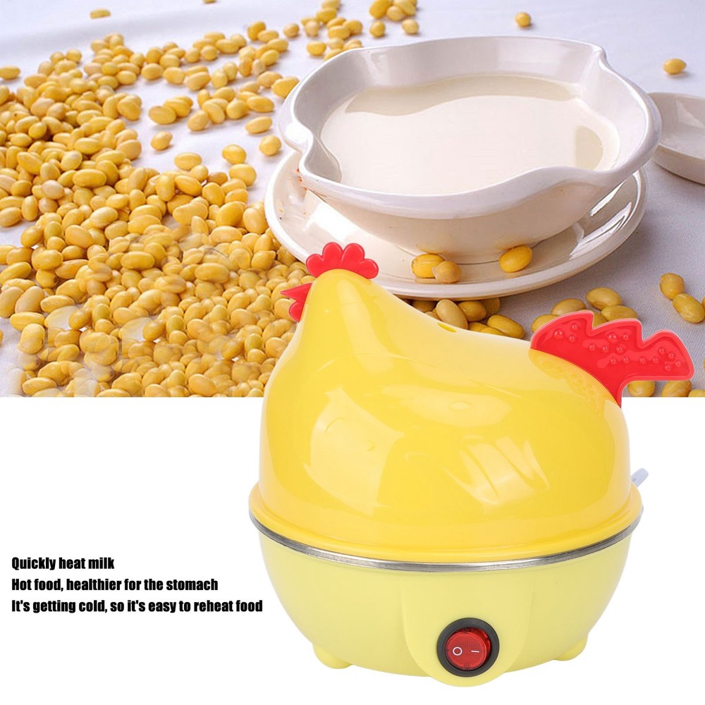Electric Egg Cooker Multifunction Chicken Shape Rapid Egg Boiler 7 Egg Capacity