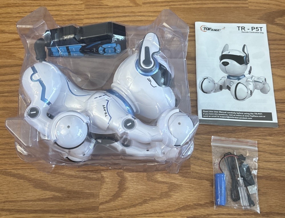 Interactive Programable Smart Robot Dog Rechargeable Voice Guard Mode Imitation