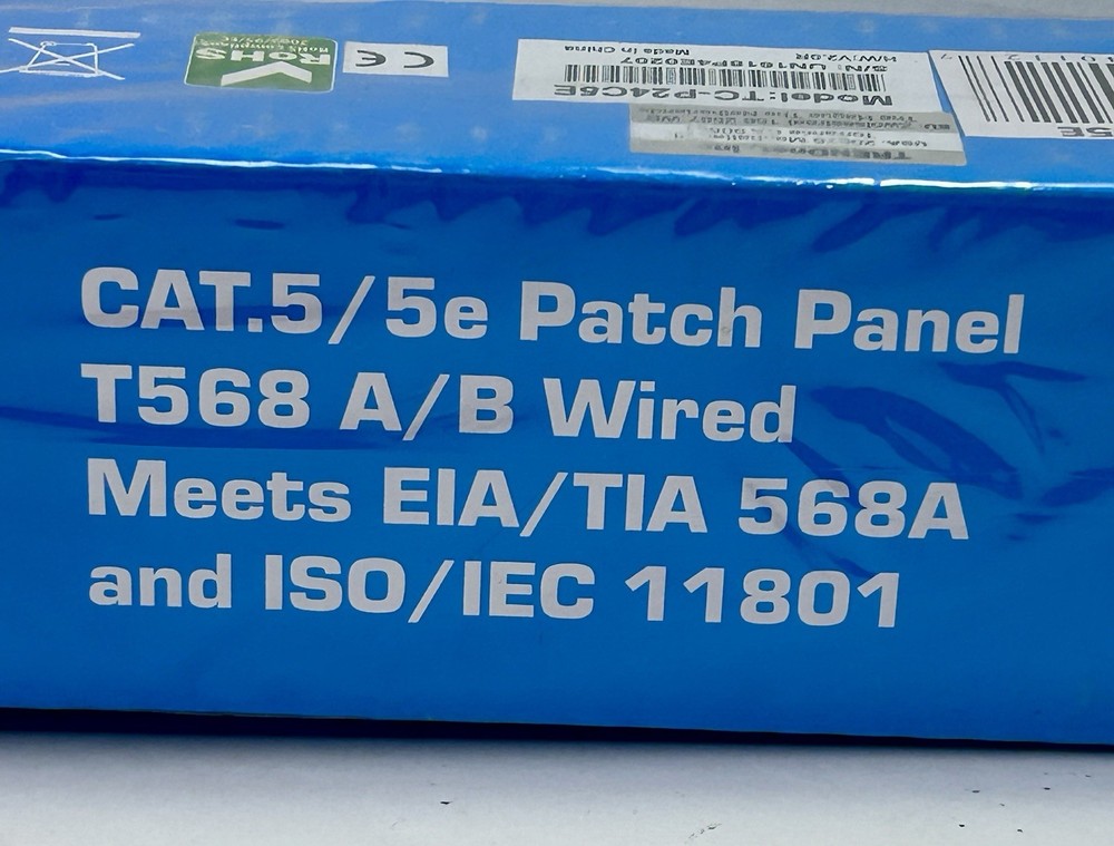 TRENDnet Patch Panel TC-P24C5E CAT.5 / 5e Patch Panel T568 A/B Wired