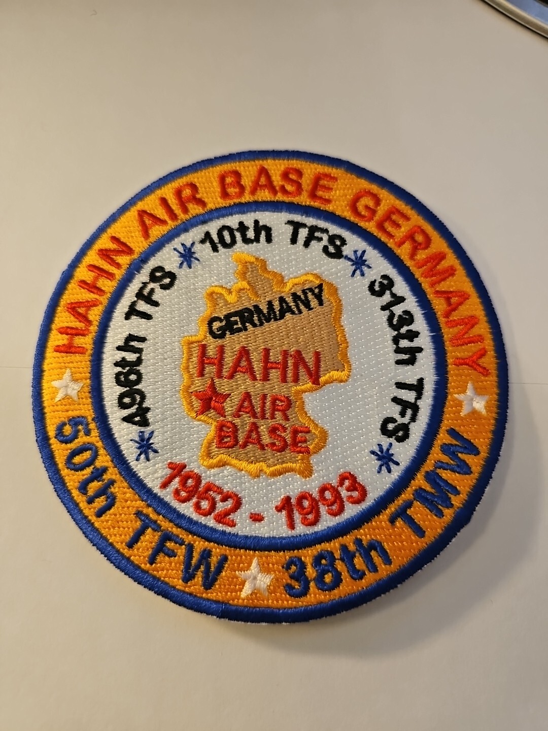 USAF PATCH HAHN AIR BASE, GERMANY, 50TH TFW, 38TH TMW