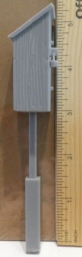 Telephone Line Box 6' Post G Scale Model Train Accessory