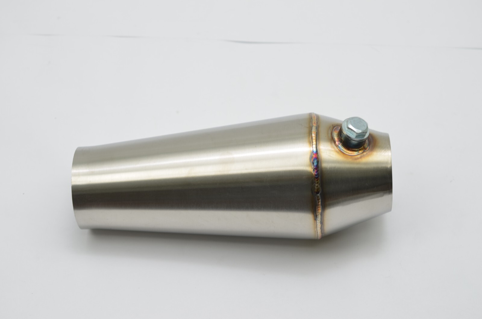 1320 Performance 3 inch megaphone Stainless Reverse Cone collector & o2 bung V1