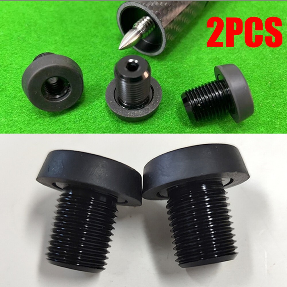 2PCS Billiard Rubber Bumper Pool Block Butt Connected Extension Replacement~
