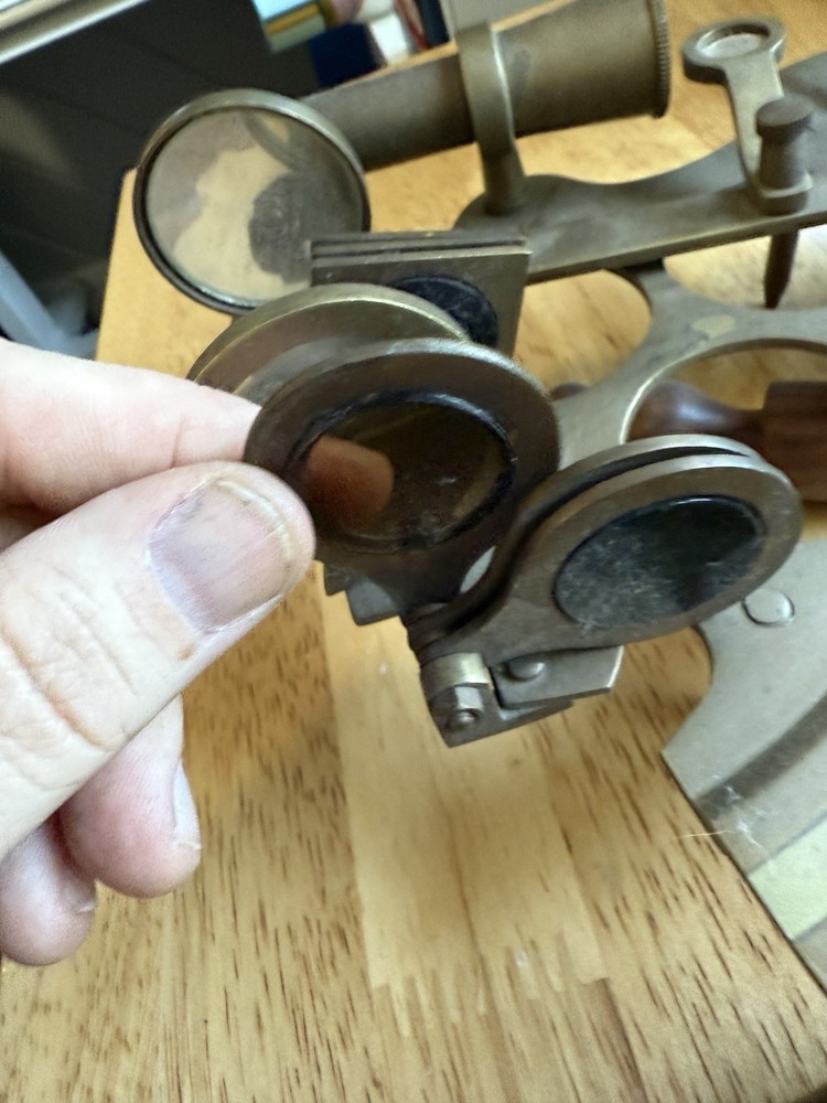 Three-piece nautical brass Sexton Compass scope set