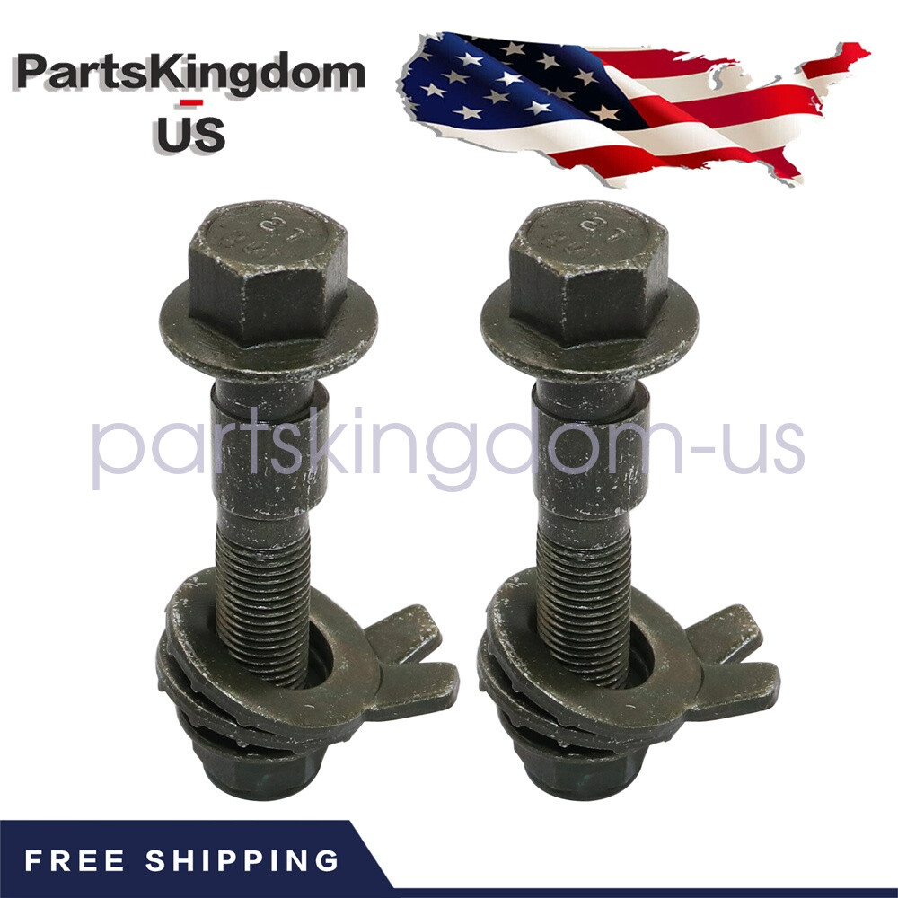 FOR Front Wheels Cam Bolts 2Kits 16mm Adjustable Camber Correction Alignment Kit