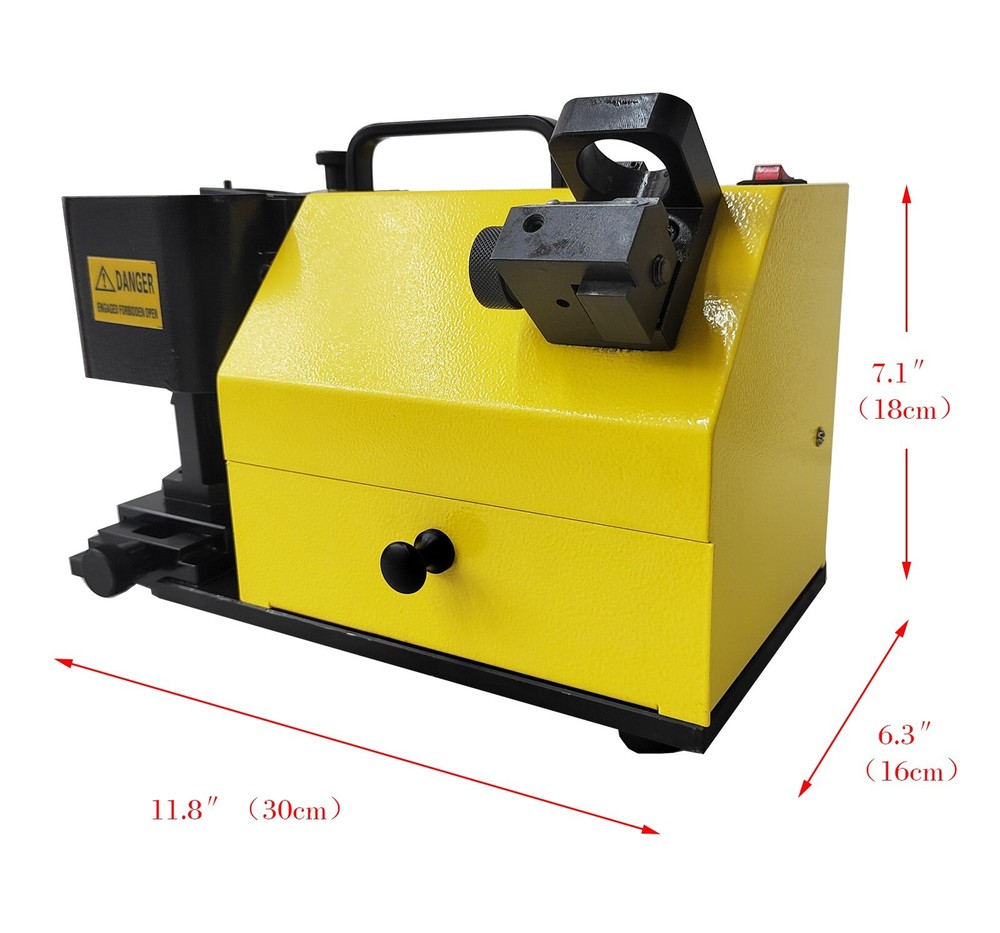 φ4-φ14 End Mill Sharpener Milling Cutter Angle Adjustable 2, 3 , 4 Point Angle