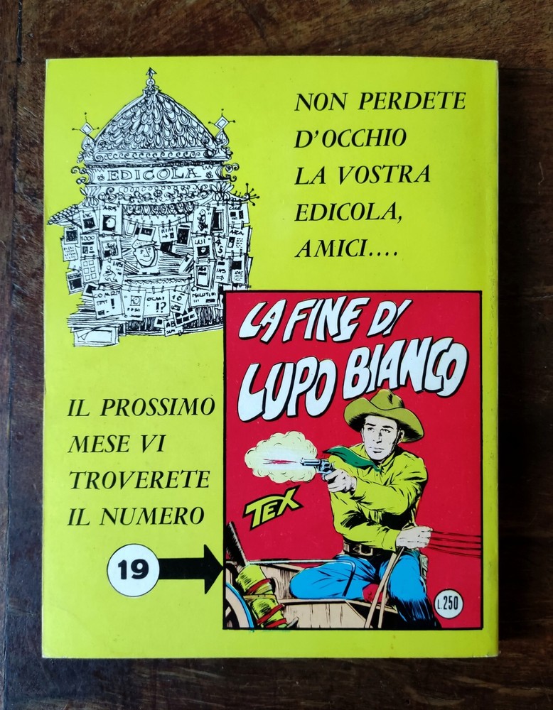 TEX Comic No. 18 AUGUST 1965 DODGE CITY Sergio Bonelli Read Description